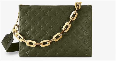 green lv purse|lv coussin bag green.